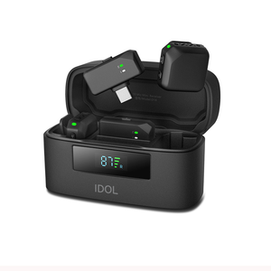 Wireless Lapel Microphone Dual Magnetic Mini Mic Plug and Play for Phone Camera Recording Low Latency Audio for Video Recording - Product Image 1