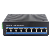 Switch PoE Ethernet de 100M/1000Mbps, 5 Puertos, Sin Administración, Fast Ethernet PoE+, Montaje en Riel DIN, DC 48V~55V