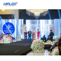 Pantalla LED para exteriores MPLED concisa hermosa P3.91 nuevo diseño señalización Digital alquiler pantalla LED para escenario trasero para ascensor IP65