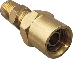 Adaptateur de <span class=keywords><strong>raccord</strong></span> de tuyau en laiton 2 pièces - 1/4 NPTF mâle x 3/8 ID de tuyau x 5/8 OD de tuyau - Connecteur à filetage à étanchéité sèche pour le transfert de fluides et de <span class=keywords><strong>gaz</strong></span> - Product Image 6