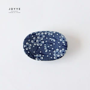 JOYYE Ensemble cadeau de vaisselle à sushi bleue et blanche en céramique japonaise 6 pièces Ensemble de service à sushi de style japonais - Product Image 3