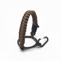 Paracord-Griffhalter für 12-64 oz Weithalsflaschen mit Feuerstarter-Funktion
