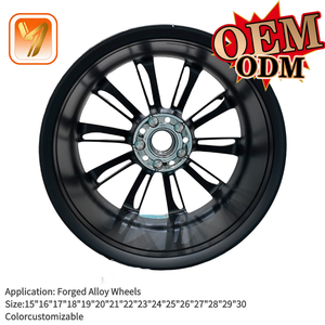 Jantes en alliage forgé noir 17-20 pouces 5x112 5x120 5x114.3 pour Audi BMW Benz Lexus <span class=keywords><strong>Bentley</strong></span> Chrysler Voitures <span class=keywords><strong>de</strong></span> <span class=keywords><strong>luxe</strong></span> - Product Image 3