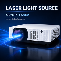 Projecteur laser 3LCD à courte focale de 7 500 lumens, WUXGA 1920x1200, avec déplacement de l'objectif pour installation en grande salle