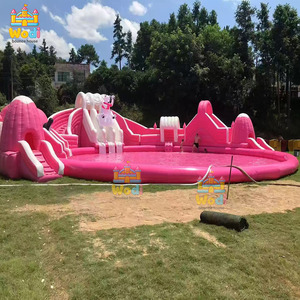 Bâches de <span class=keywords><strong>piscine</strong></span> gonflables portables pour toboggan aquatique, structure renforcée pour location commerciale - Product Image 5