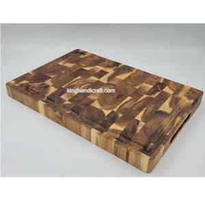 Tabla de cortar de madera de acacia hecha a mano 30x20x2,5 cm Tabla de cortar de cocina OEM Fabricante Proveedor mayorista Vietnam - Product Image 6