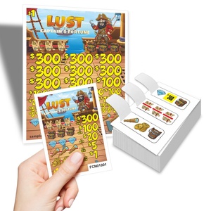 Billets à gratter style pirate à ouverture instantanée, gagnants, tailles personnalisées, forme et design en papier, règles de jeu - Product Image 1