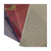 Tissu en fibre de carbone jacquard coloré 3K 240 g/m² en nid d'abeille, tissu hybride carbone-aramide pour garnitures automobiles et équipements sportifs