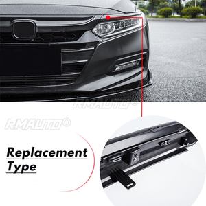 กระจังหน้าสไตล์สปอร์ตสีดำเงา/คาร์บอนไฟเบอร์ พร้อมขอบโครเมียม สำหรับรถยนต์ฮอนด้า แอคคอร์ด ปี 2018 2019 - Product Image 3