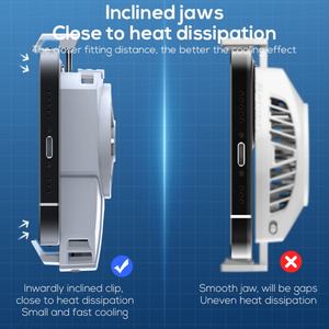 Refroidisseur de téléphone portable MEMO DLA2, mini ventilateur de refroidissement mobile à semi-conducteurs pour le jeu - Product Image 6