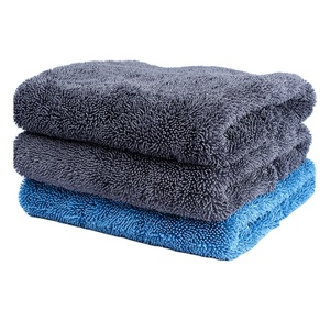 <span class=keywords><strong>Serviette</strong></span> sèche de lavage de voiture en microfibre violet à boucle torsadée 1400gsm 60x90 <span class=keywords><strong>cm</strong></span> 1400gsm tissu sans bord à séchage rapide tissu épaississant non pelucheux - Product Image 2
