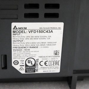 Variateur de fréquence original VFD150C43A 15 kW triphasé 440 V usage général neuf - Product Image 1