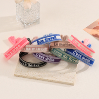 Bracelet à la mode pour femmes gland main corde marque Logo personnalisé broderie conception mode chaîne lien pour accessoires cadeau parfait