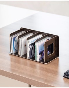 Étagère murale en bambou à un seul niveau personnalisée pour le rangement de <span class=keywords><strong>CD</strong></span> et de disques vinyles, écologique, pour DVD et films - Product Image 6