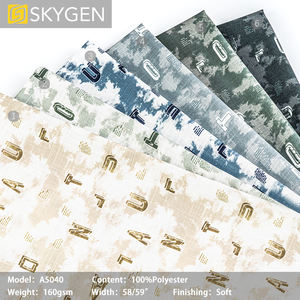 Tissus pour vêtements en gros : Chemises à imprimé abstrait léger, Popeline, Sergé, Satin tissé, Polyester peigné écologique, Impression numérique - Product Image 2