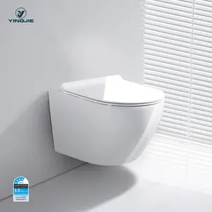 Wc supendu a parete di lusso servizi igienici galleggianti a muro per bagno moderno