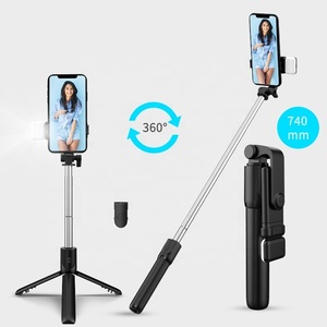 R1s 70cm nhiều màu có thể gập lại RC từ xa Tripod Selfie Stick với chức năng bổ sung cho iPhone - Product Image 4