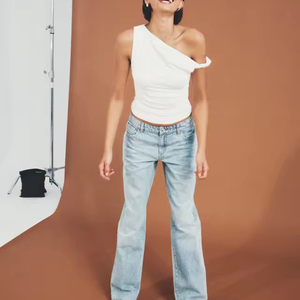 Haut blanc luxueux froncé <span class=keywords><strong>Bree</strong></span> - Product Image 6
