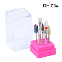 Kit de fraises combinées pour manucure, kit de forets à ongles en céramique diamantée, outils électriques pour le retrait du gel et le polissage