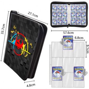 Libro de Cartas de Juego EVA en Oferta con 4 Ranuras y Más de 648 Cartas, Libro de Cartas de Pocket Monsters, Bolsa de Cartas de PU, Libro de Cartas con Cierre TCG - Product Image 1