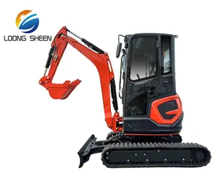 CE EPA disetujui EURO V 2.5ton 3t hammer zero tail mini backhoe excavator penggali bagger untuk dijual