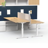 Solution d'angle ergonomique de bureau en forme de L réglable en hauteur à double moteur électrique IULTRA pour la maison ou le bureau