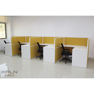 Tùy chỉnh 8 người mô-đun bàn làm việc phân vùng màn hình thiết kế hiện đại cho văn phòng thương mại trung tâm cuộc gọi bảo vệ sự riêng tư - Product Image 2