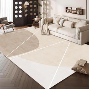 Alfombra Geométrica Nórdica Color Crema, Rectangular, Imitación Cachemira, Antideslizante, para Sala de Estar, Sofá, Decoración del Hogar, 80x120cm - Product Image 1