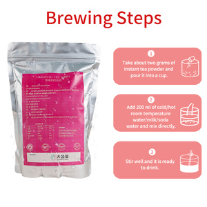 Damingtang Osmanthus Poudre de thé noir à la prune rouge Sachet de 500g Boisson prête à boire soluble instantanée - Product Image 3