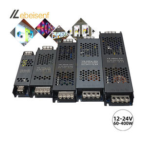 Ultra Dunne Lange Schakelaar Voeding 200-240V Ac Naar Dc 12V 24V 60-400W Verlichting Transformator Led Drive Spanning Converter Ce Rohs - Product Image 1