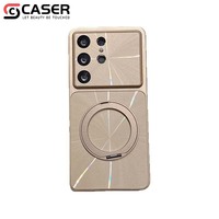 Coque de téléphone en acrylique minimaliste de couleur unie, résistante aux chocs et à couverture intégrale pour Samsung S24 S25 S26 Plus Ultra FE