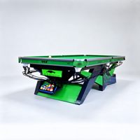 Table de billard chinoise PUSHIZHE 8 boules, 8 pieds, 9 pieds, cadre en bois massif, surface en ardoise naturelle, retour automatique des billes, table de billard d'intérieur