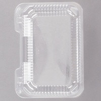 Boîte à gâteaux en plastique, boîte à gâteaux carrée transparente personnalisée, conteneur d'emballage alimentaire pour pâtisserie et biscuits, vente en gros