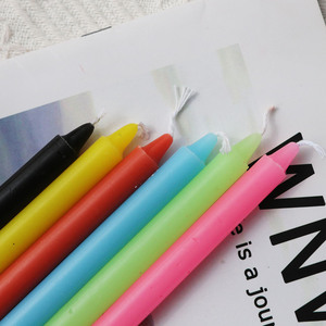 Hechizo Velas 5 "Alto X 1/2" <span class=keywords><strong>De</strong></span> Diámetro, 12 Colores 4 Mini Velas Por Color Negro Blanco Verde Rojo Amarillo Marrón Rosa - Product Image 2