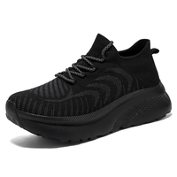 Chaussures de course respirantes en maille tricotée personnalisées pour hommes et femmes, baskets élégantes et confortables avec semelle amortissante pour un usage décontracté et actif