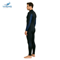 Combinaison de plongée en néoprène à manches longues pour homme, 2-3 mm, bleu noir, pour le surf, la plongée en apnée et la plongée sous-marine