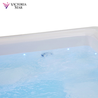 Baignoire extérieure en acrylique à commande informatique, spa intégré pour adultes, baignoires de massage, petite piscine pour jardin