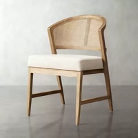 Chaise de bar en bois massif de style américain - Chaise de comptoir haut de gamme pour hôtel