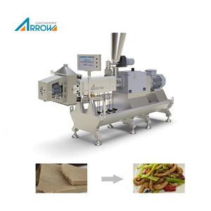 Máquina de carne de soja, máquina para hacer carne de soja, máquina extrusora de trozos de soja para alimentos TVP - Product Image 1