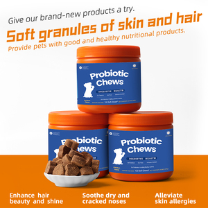 Integratore Probiotico Masticabile per Cani e Gatti, Etichetta Privata OEM, Enzimi Digestivi ad Assorbimento Rapido per la Salute della Pelle e del Pelo - Product Image 2