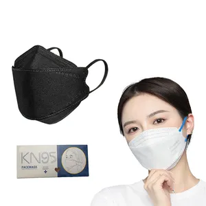 Fabrika OEM özel Logo cerrahi tıbbi olmayan dokuma koruyucu sınıf cerrahi tek kullanımlık Niosh solunum N95 yüz maskesi