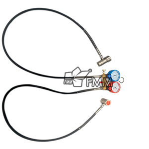 Juego de Manómetros R744, Herramienta de Diagnóstico de Manómetro, Refrigerante de <span class=keywords><strong>Aire</strong></span> <span class=keywords><strong>Acondicionado</strong></span>, <span class=keywords><strong>Gas</strong></span> Refrigerante, Compatible con Mercedes Maybach y Otros Autos - Product Image 2