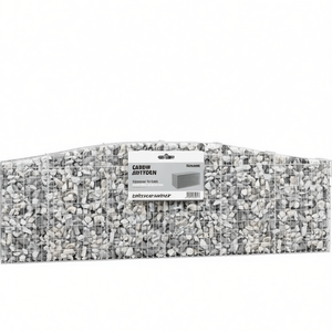 Canasta de Gabión Alcame, Hierro Galvanizado Plateado, Rectangular, para Cercas, Uso en Exteriores - Product Image 1