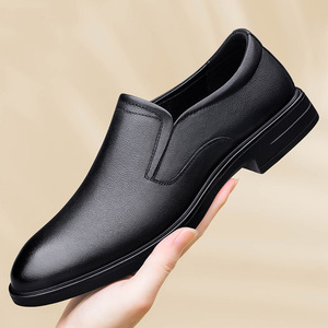 Nuevos zapatos informales para hombre, zapatos de negocios de cuero genuino para hombre, mocasines clásicos de estilo británico, zapatos planos cómodos para caminar para hombre - Product Image 4