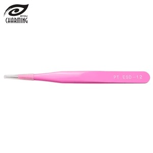 แหนบต่อขนตาปลายแหลมสแตนเลสคุณภาพดีราคาส่ง แหนบต่อขนตาแบบเฉียง - Product Image 6