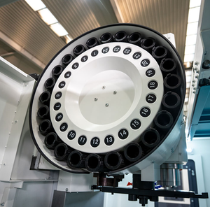 เครื่องจักรกลซีเอ็นซีแบบตั้งโต๊ะ VMC1370 พร้อมระบบควบคุม Fanuc แกนหมุน BT40 อัตโนมัติ โต๊ะขนาด 1400x700 มม. ชั้นวางเครื่องมือ 24 ช่อง เครื่องกัดซีเอ็นซี - Product Image 6