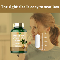 Cápsulas de Ginseng Complejo Premium de Venta Caliente 3930MG Potentes, Sin OGM y Sin Gluten, de Liberación Rápida para una Absorción Veloz