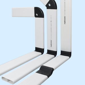 PVC nhựa phẳng Ống thông hơi cho hệ thống HVAC cho hình chữ nhật tròn bệnh viện phòng tập thể dục phòng giặt tầng hầm công viên trường học - Product Image 1