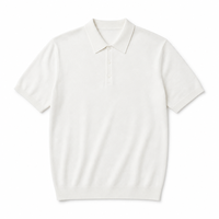 Pull en tricot personnalisé pour homme avec logo brodé, 100 % coton, rayé, style rétro, manches courtes, anti-boulochage, pour l'été – Fabricant