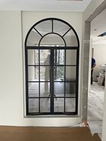 Varios estilos, marco de acero de hierro, ventanas de vidrio que se pueden abrir, aislamiento térmico, ventana de vidrio, personalizar ventanas interiores y exteriores
